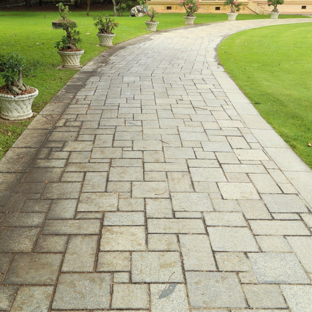 Interlock paver walkway